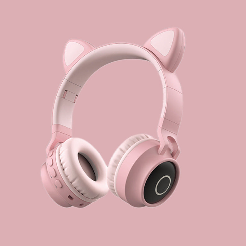 LED Light Cat Ear Headphones Wireless Bluetooth With Microphone