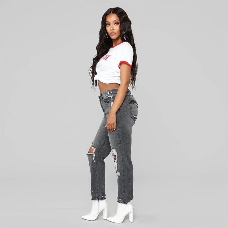 Women's Ripped Fashion Jeans