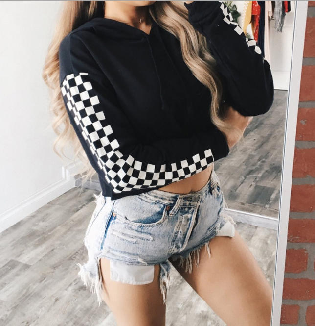 Blackmail Crop Hoodie