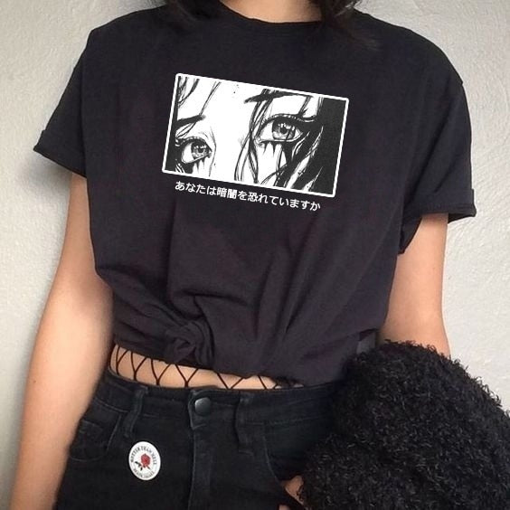 Ladies summer anime T-shirt