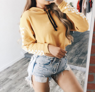 Blackmail Crop Hoodie
