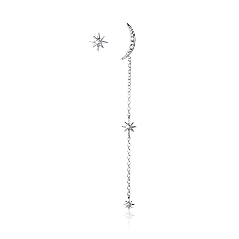Star moon earrings