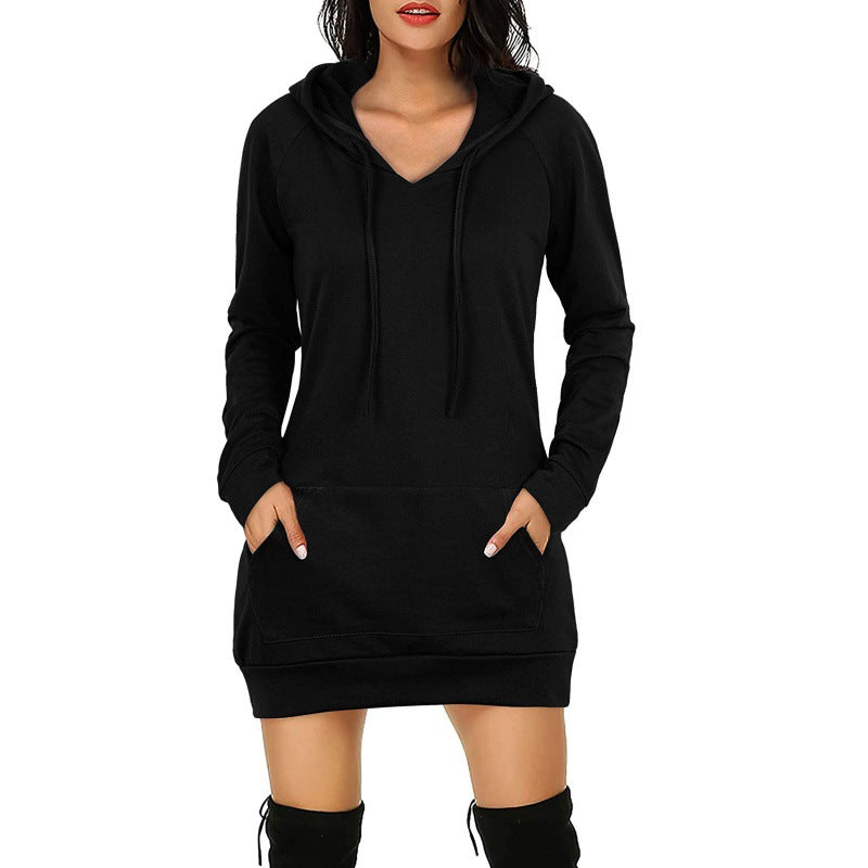 Hooded Women's Long Sleeve Dress