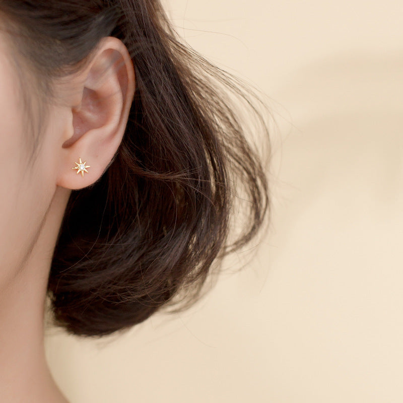 Star moon earrings