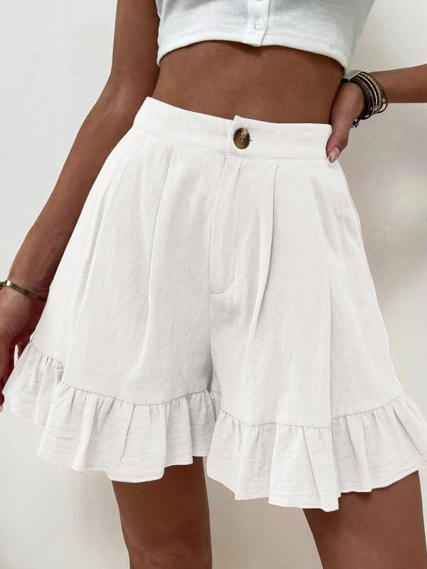 High Waist Cotton Shorts