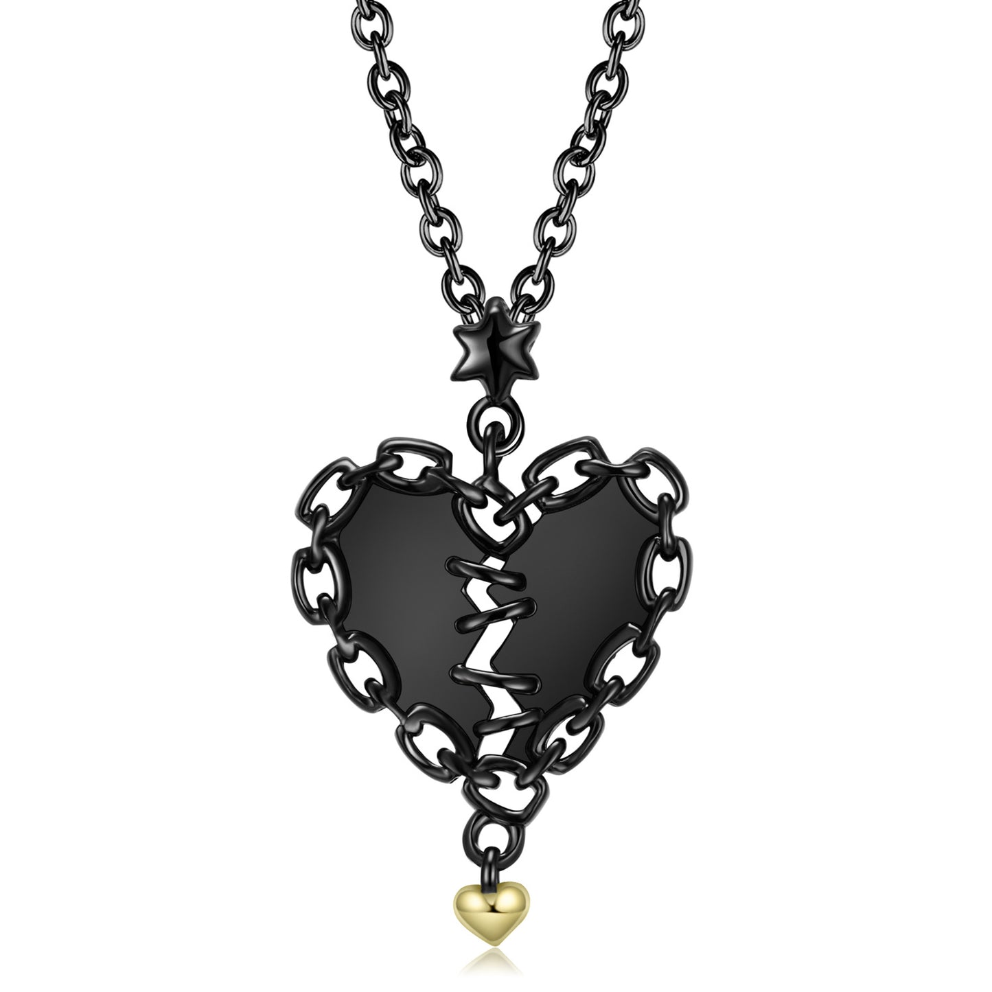 Sewn Heart Necklace
