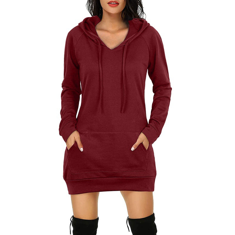 Hooded Women's Long Sleeve Dress