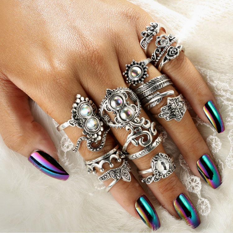 Multi Design Ring Set