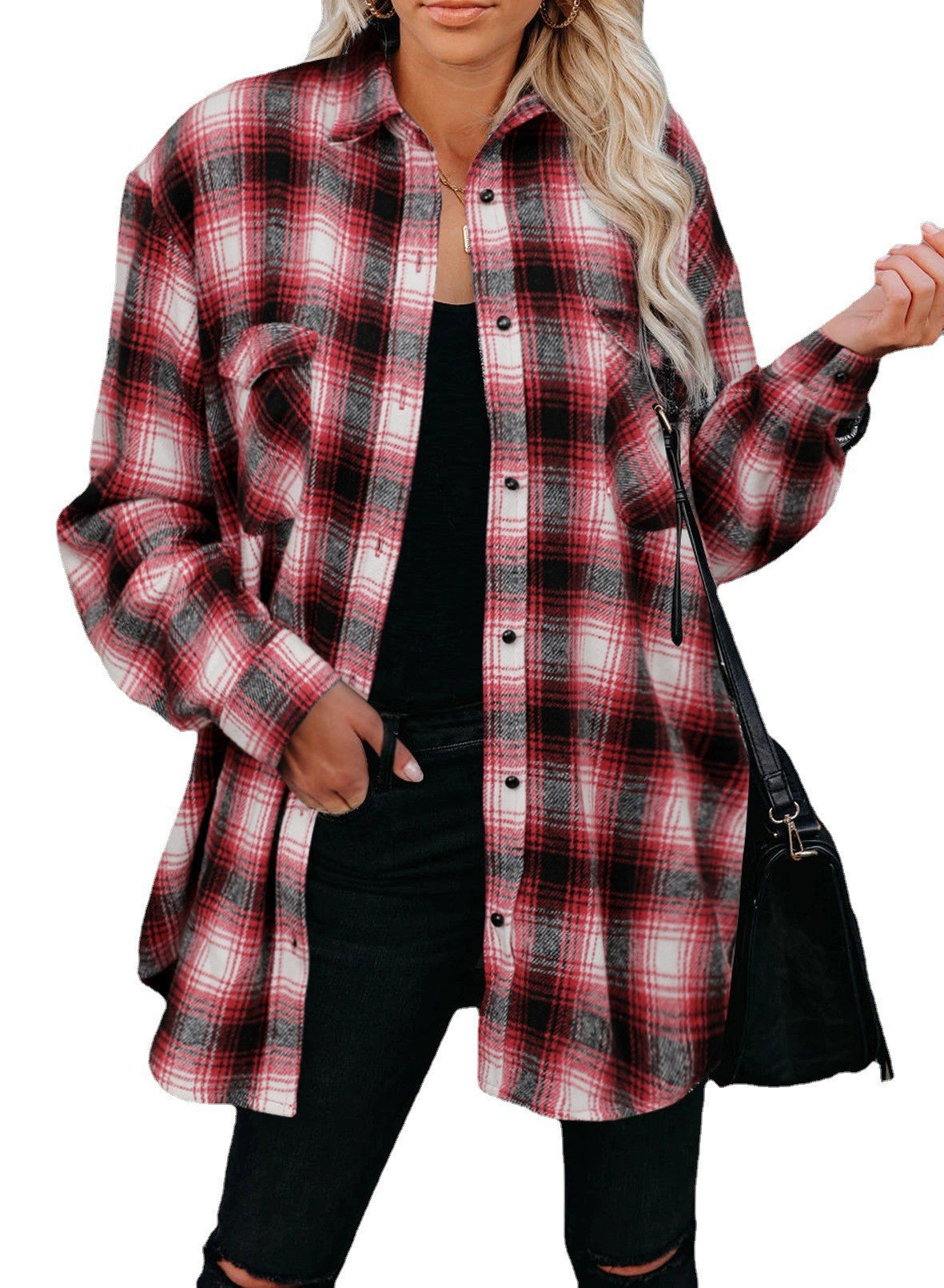 Women's Plaid Button down Shirt