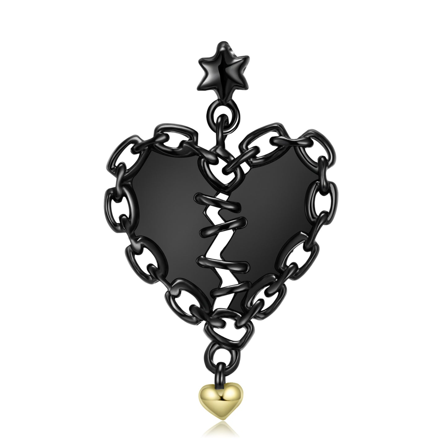 Sewn Heart Necklace