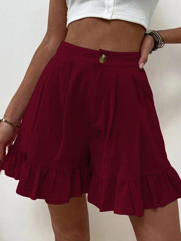 High Waist Cotton Shorts