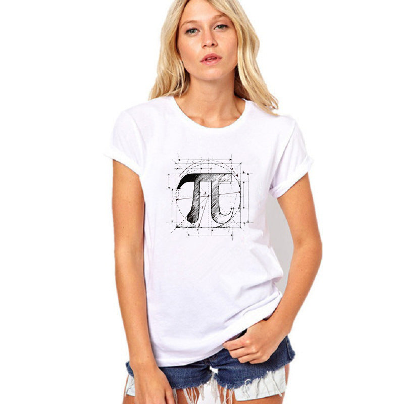 Short sleeved Pi graphic tee