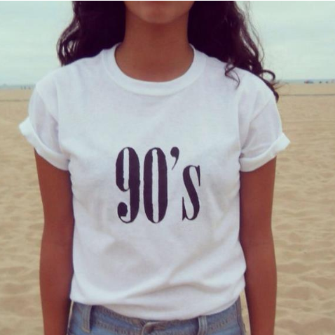 Sexy 90's retro T-shirt for women