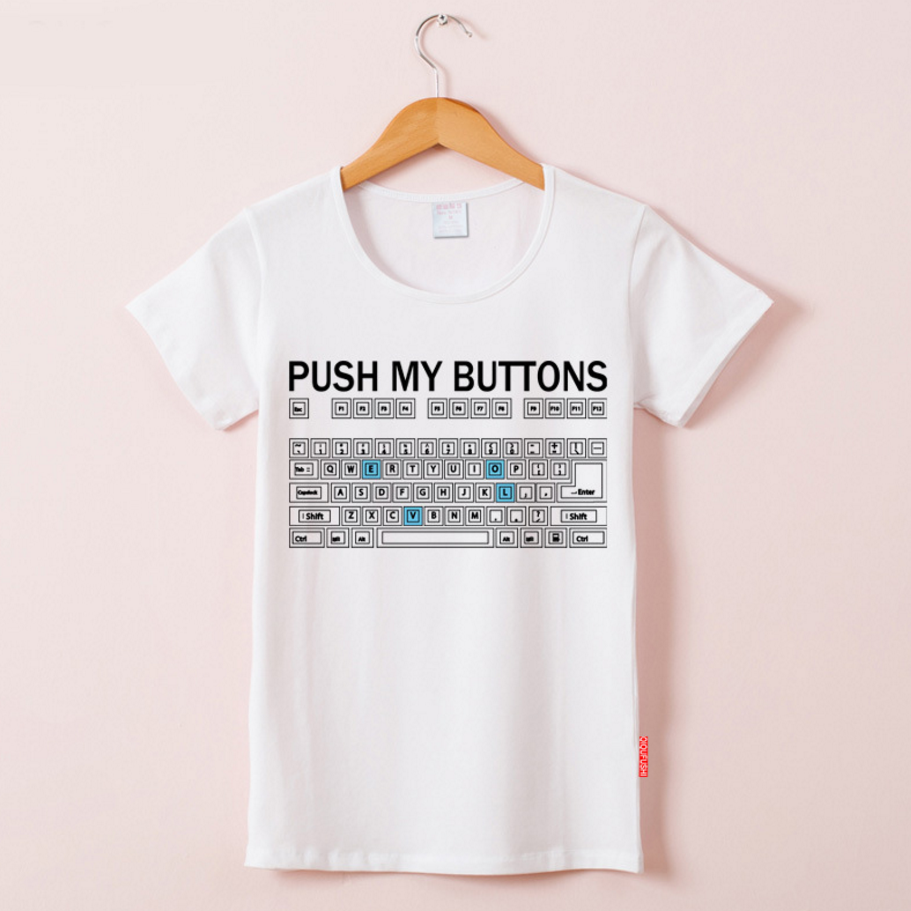 Push my Buttons graphic Tee