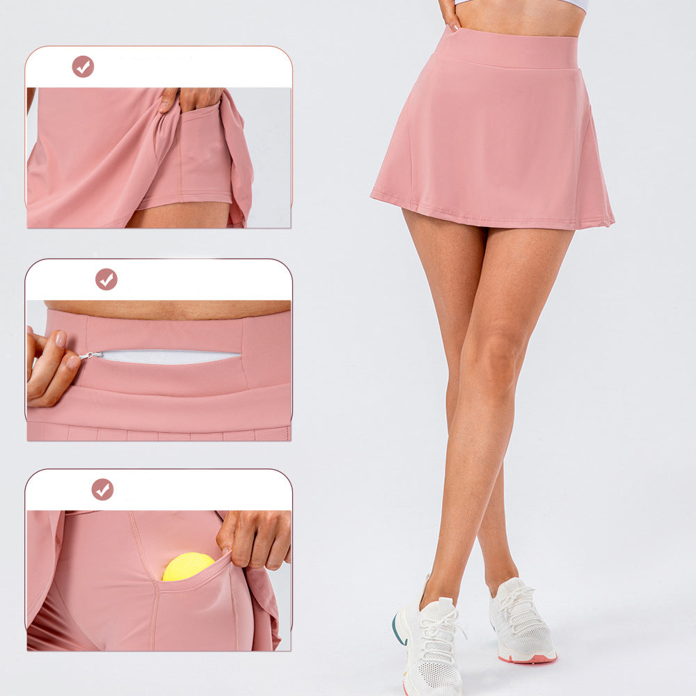 Pleated Tennis Skirt With Zipped Pocket