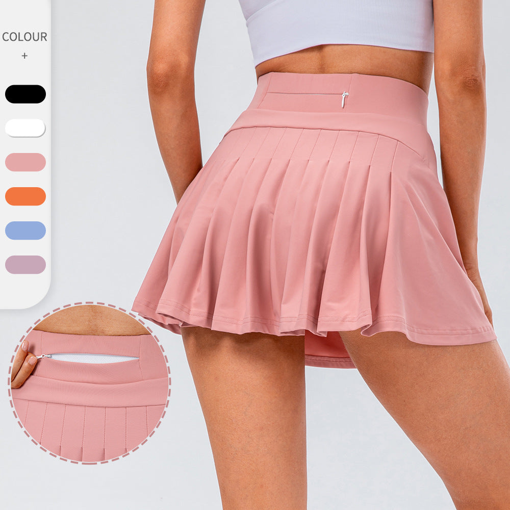 Pleated Tennis Skirt With Zipped Pocket