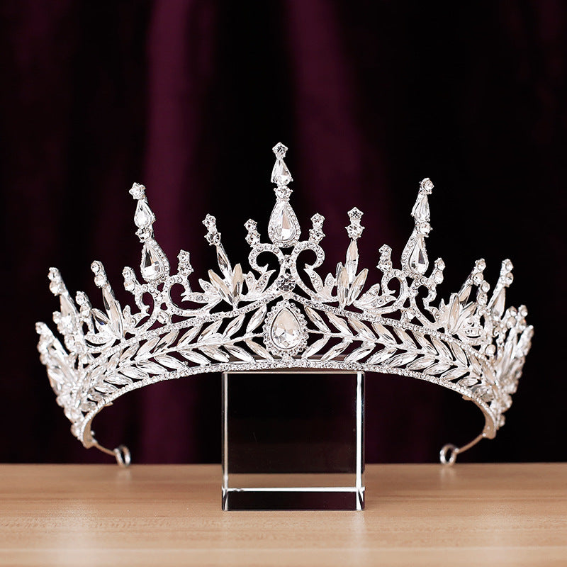 Luxury Diamond Crown Headdress