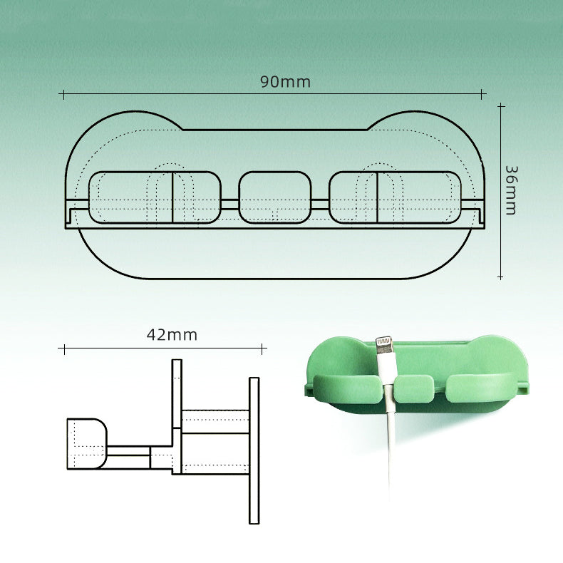 Wall Mounted Plug Hook